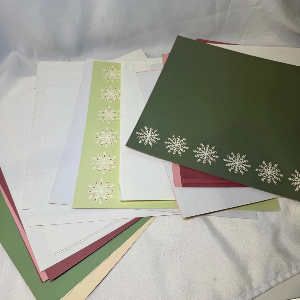 Merry Makers Christmas Scrapbook Kit 45 Sheets Cardstock Stickers Photo Album
